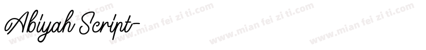 Abiyah Script字体转换
